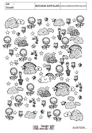 Doodle boyama sayfaları